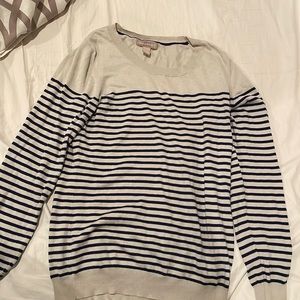 Soft banana republic sweater with stripes